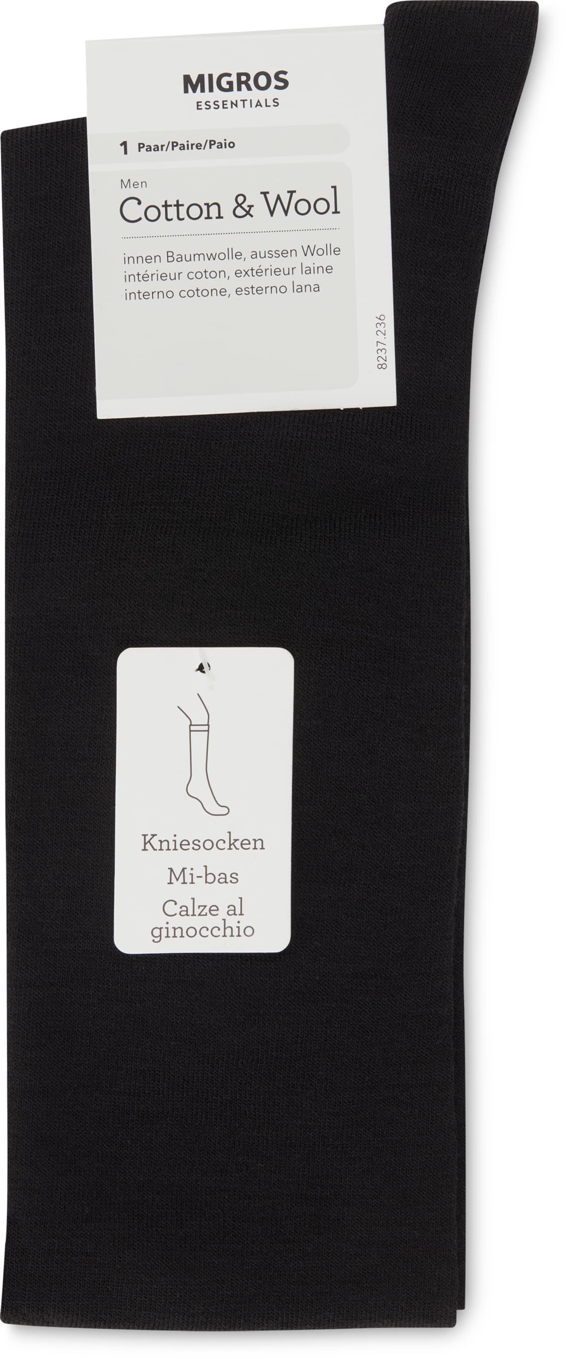 Herren Kniesocken Cotton & Wool